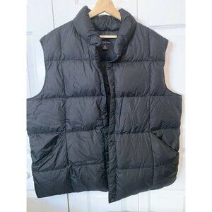Land's End Men’s Sz XL 46-48 Black Down Feather Puffer Jacket‎ Vest